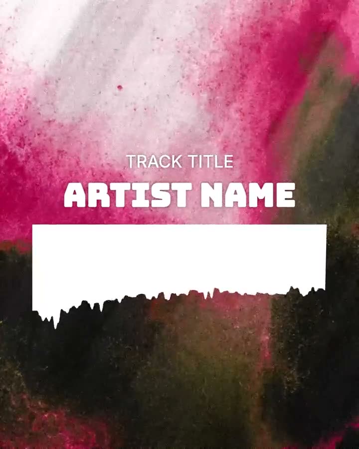 Your track, up front finished music video artwork
